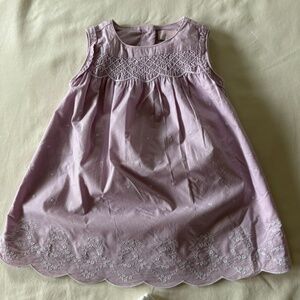 Janie & Jack lavender quilted dress